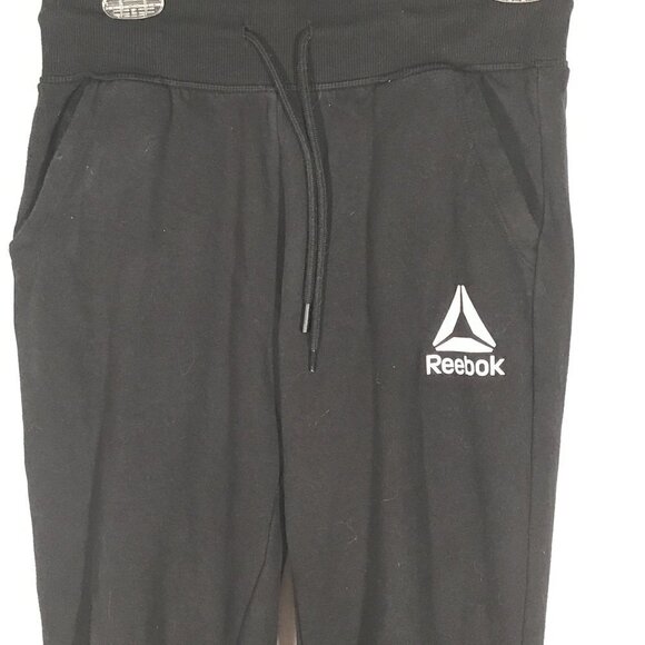 Reebok Women's Black Sweatpants Joggers Workout Athletic Sport Track Pants - Picture 3 of 8